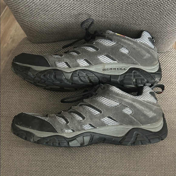 Men\'s Merrill Moab Waterproof Gray Hiking Shoes main image 7